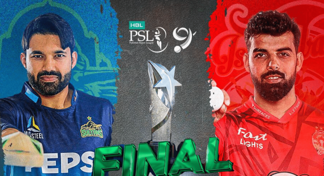 Today, it's the PSL 9 title showdown between Multan Sultans and Islamabad United