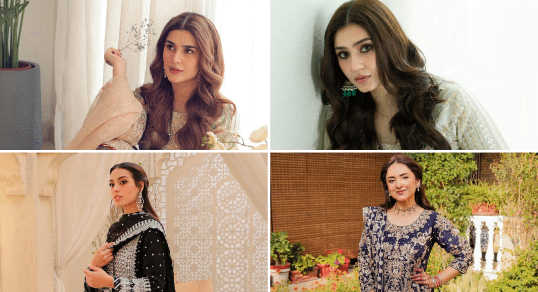 Pakistani Celebrities Dazzle Fans with Their Eidul Fitr Outfits on Day 1